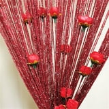 Door Line Curtain Rose Flower Shape