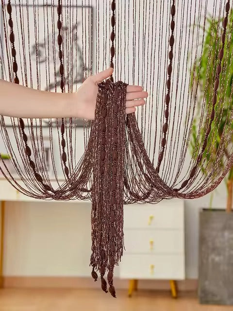 Door Line Curtain Rose Flower Shape
