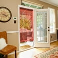 Door Line Curtain Rose Flower Shape